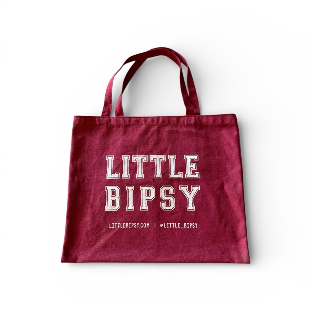 Little Bipsy Burgundy Tote Bag